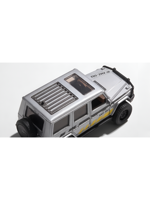 Diecast Jeep Wrangler Rubicon Off-Road - Grey 1:36 Scale Toy Car with Openable Doors and Roof Rack LMI12403