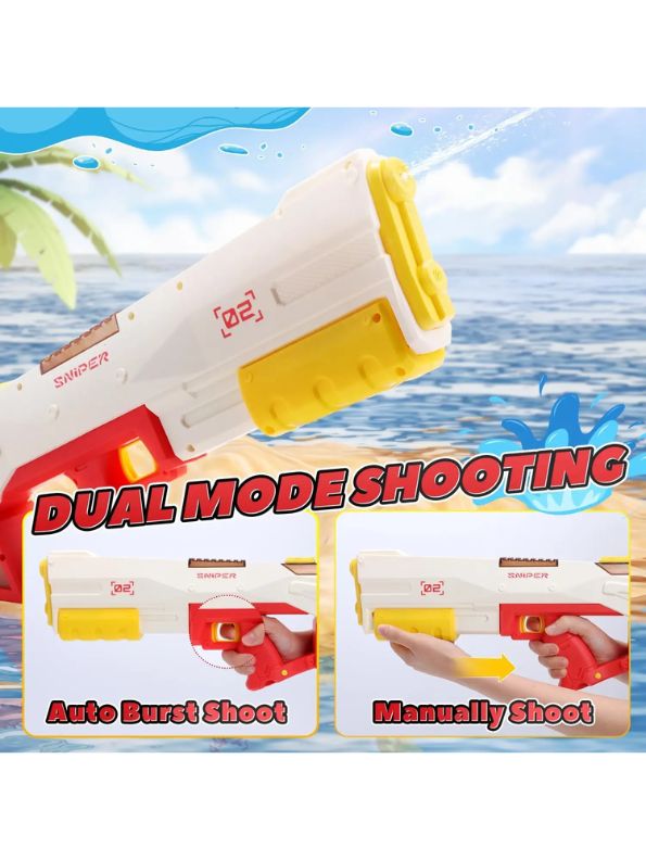 Saffron Blaze - JetForce 3000 - Electric Water Gun - 450CC, 39 FT Range, Electric & Manual Squirt Gun for Adults & Kids