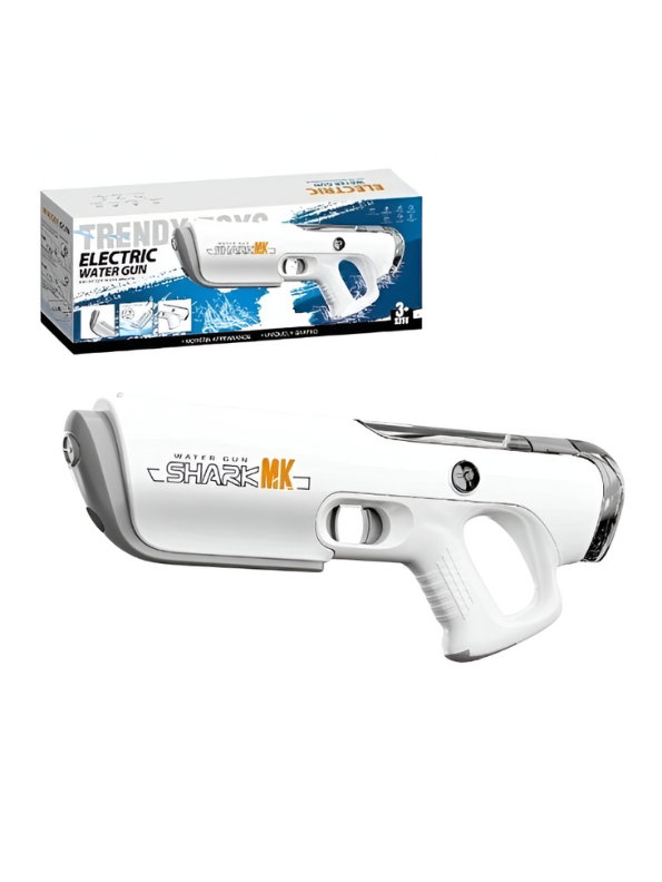 JetStream - Rechargeable Electric Water Gun | High-Speed Automatic Squirt Gun for Kids & Adults | Outdoor Summer & Holi Play Grey LMI14261.