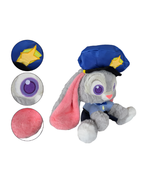 Judy Hopps Police Bunny Plush Toy 35cm – Cute Rabbit Stuffed Animal ST15539.