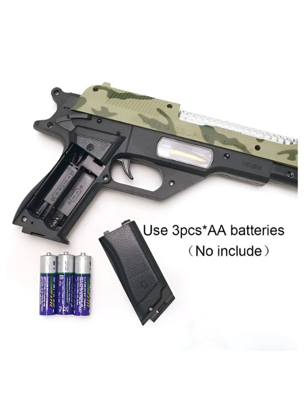Jungle Assault Lonely Eagle – Lonely Eagle Camo Pistol Toy Gun for Kids | Flashing Lights & Sounds | Army Role Play Toy Gun LMI15085.