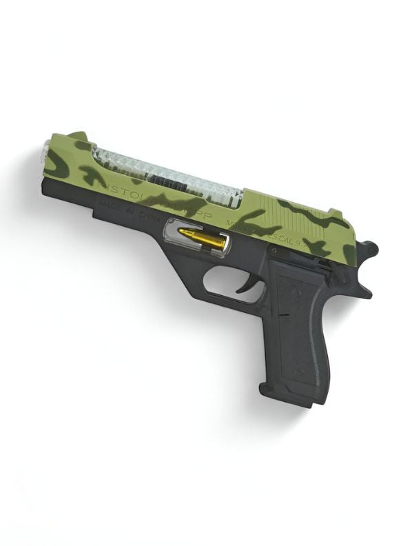 Jungle Assault Lonely Eagle – Lonely Eagle Camo Pistol Toy Gun for Kids | Flashing Lights & Sounds | Army Role Play Toy Gun LMI15085.
