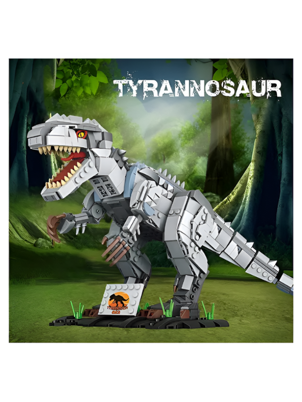 Jurassic Indominus Rex Building Block Model – Collectible Dinosaur Display Set TV6959.