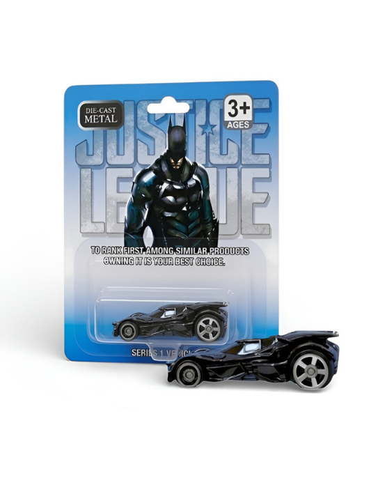 Justice League Series Batmobile Die-Cast Car Black Superhero Collectible Vehicle LMI16583.