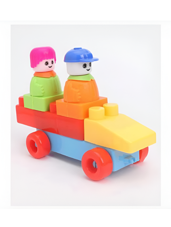 Kagofit 76 Pcs Educational Soft Building Blocks Playset with Storage Bag for Kids LMI7513