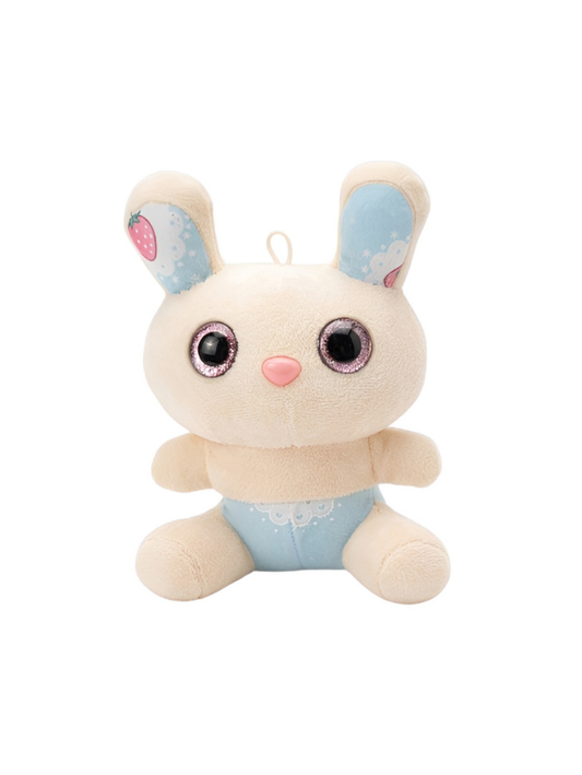 Kawaii Strawberry Bunny Plush Toy 7-Inch Blue ST12012.