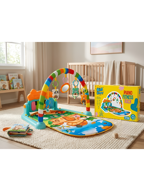 Kid Story Piano Fitness Rack – Musical Baby Play Mat & Activity Gym TV2885