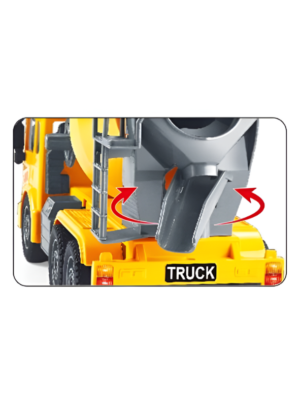 Kids Construction Cement Mixer Toy Truck with Lights, Sound & Rotating Drum TV6117.