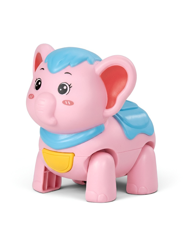 Kids Interactive Walking Elephant Toy – Pink  Musical Electronic Moving Animal with LED Lights & Sound Effects, Age 3+ LMI10499