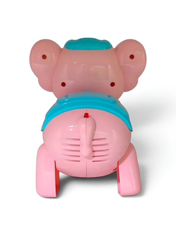 Kids Interactive Walking Elephant Toy – Pink  Musical Electronic Moving Animal with LED Lights & Sound Effects, Age 3+ LMI10499