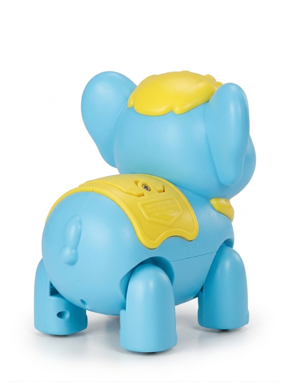 Kids Interactive Walking Elephant Toy – blue Musical Electronic Moving Animal with LED Lights & Sound Effects, Age 3+ LMI10499