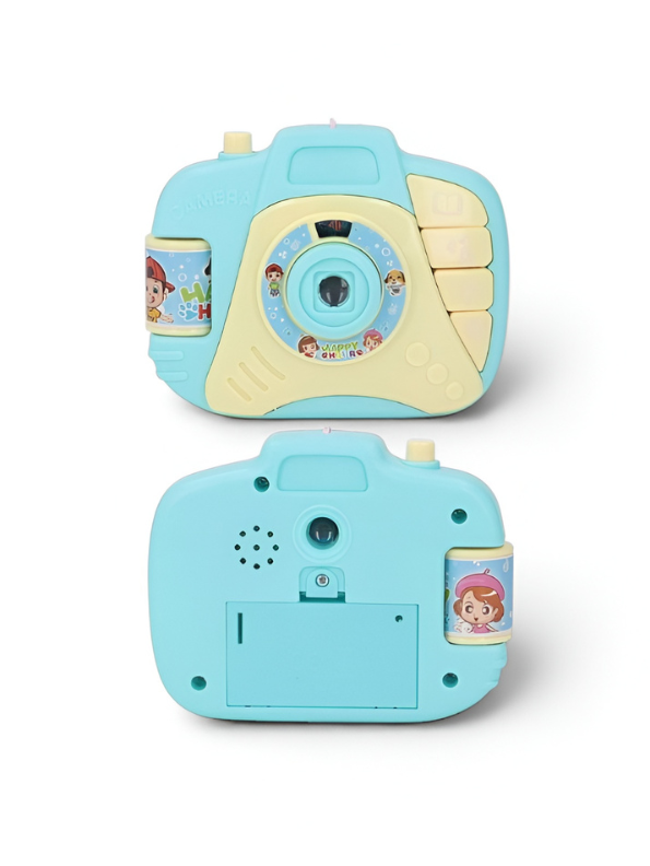 Kids Musical Toy Blue Camera with Light Projection and Sound Effects – Interactive Educational Learning Toy for Toddlers TV4720