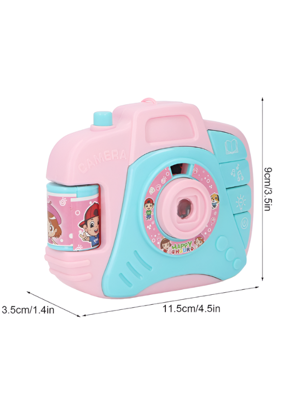 Kids Musical Toy Pink Camera with Light Projection and Sound Effects – Interactive Educational Learning Toy for Toddlers TV4720