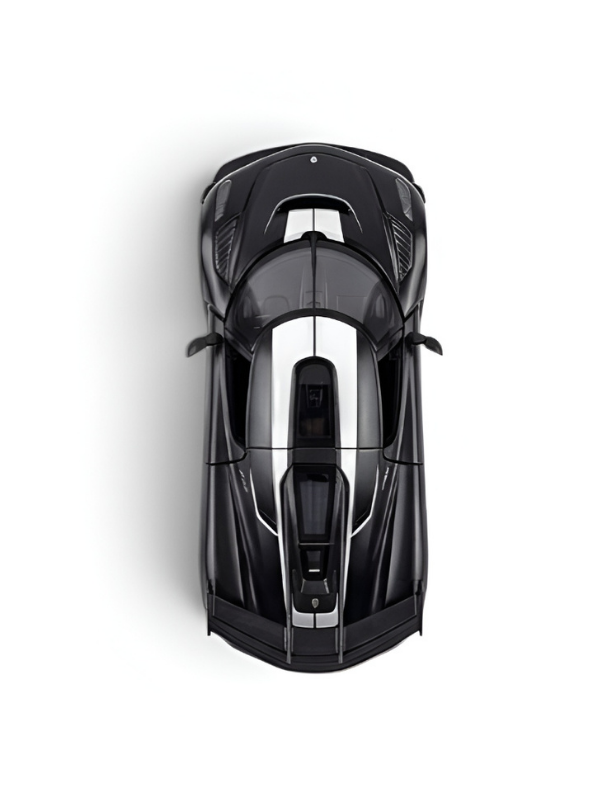 Koenigsegg Jesko Diecast Model Car 1:32 Scale with Acrylic Display Case Black MD526.