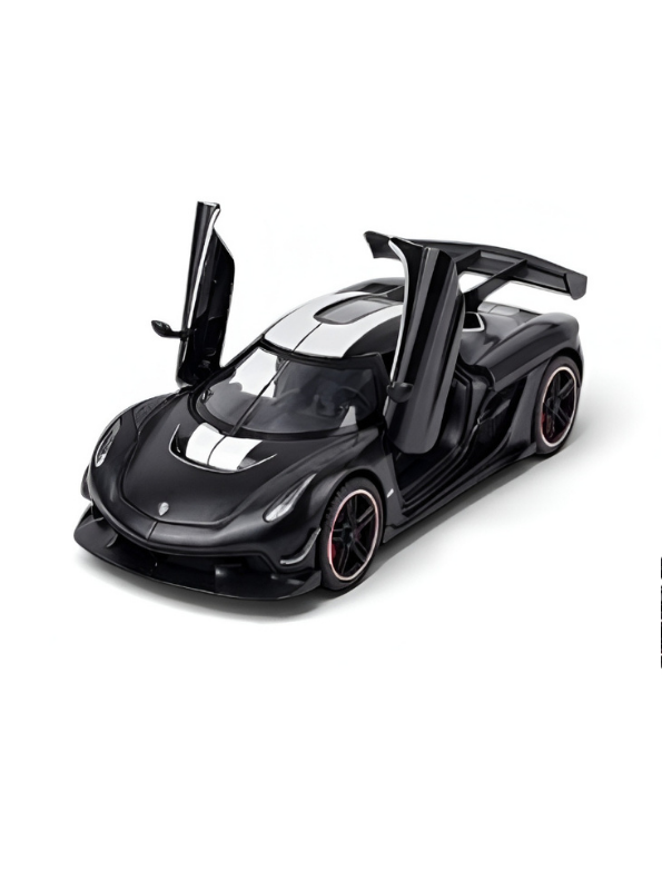 Koenigsegg Jesko Diecast Model Car 1:32 Scale with Acrylic Display Case Black MD526.