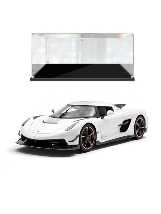 Koenigsegg Jesko Diecast Model Car 1:32 Scale with Acrylic Display Case White MD526.