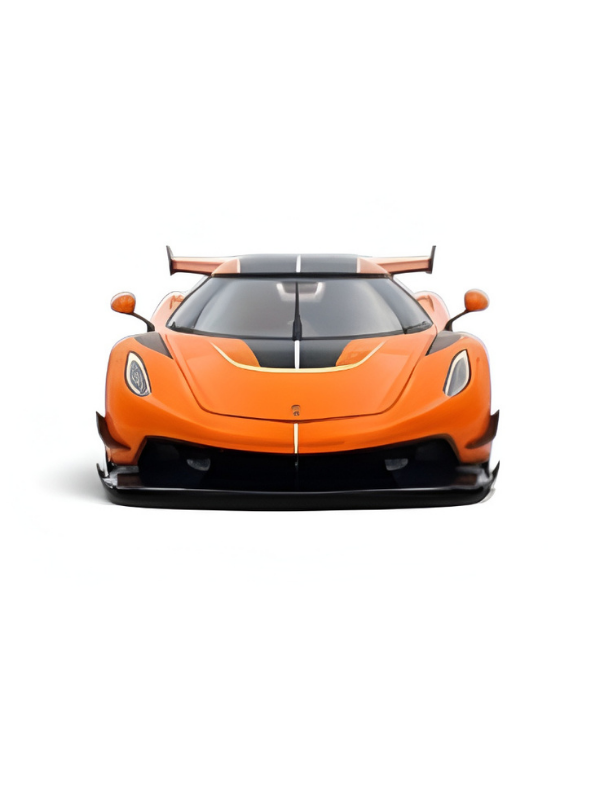 Koenigsegg Jesko Diecast Model Car 1:32 Scale with Acrylic Display Case Orange MD526.