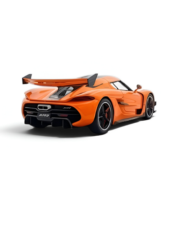 Koenigsegg Jesko Diecast Model Car 1:32 Scale with Acrylic Display Case Orange MD526.