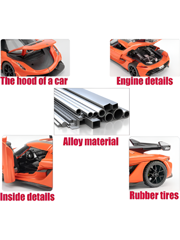 Koenigsegg One:1 Diecast Car Model 1:24 Scale Alloy Metal Supercar LMI16444.