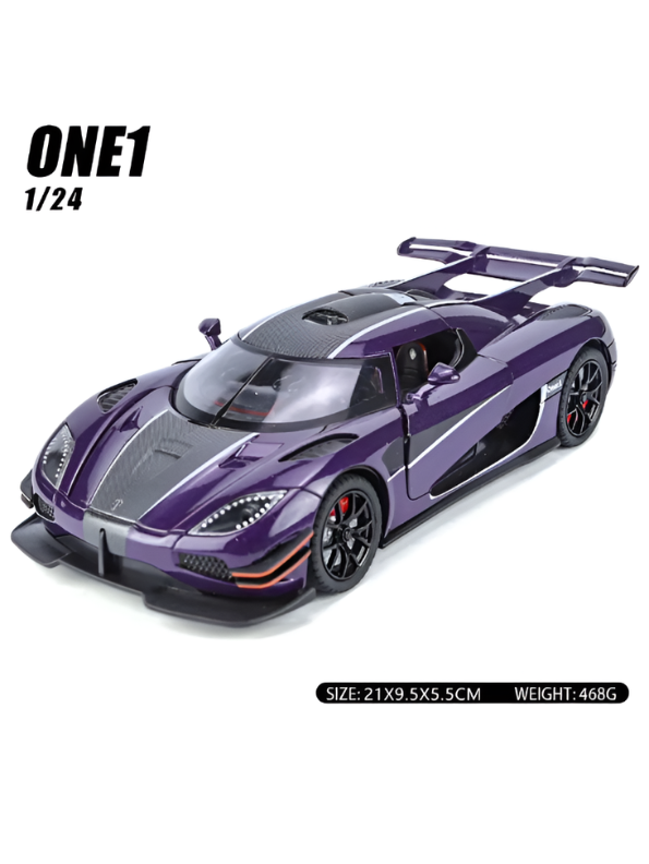 Koenigsegg One1 Scale 124 Diecast Model Car – Collectible Diecast Metal Car