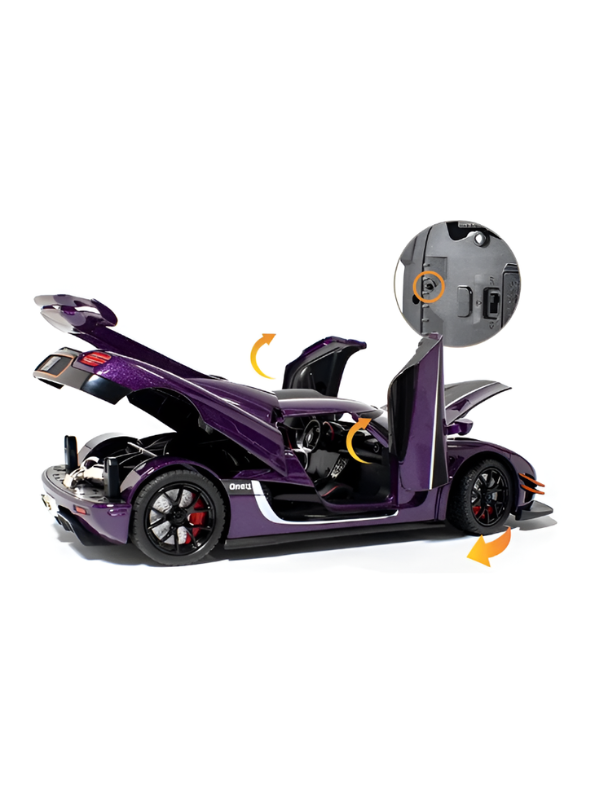 Koenigsegg One1 Scale 124 Diecast Model Car – Collectible Diecast Metal Car
