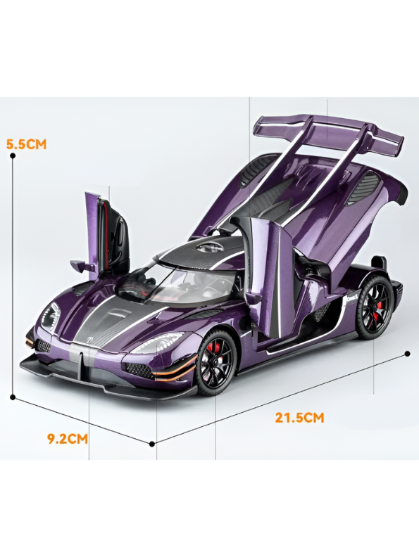 Koenigsegg One1 Scale 124 Diecast Model Car – Collectible Diecast Metal Car