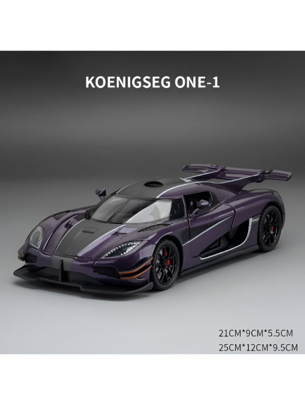Koenigsegg One1 Scale 124 Diecast Model Car – Collectible Diecast Metal Car
