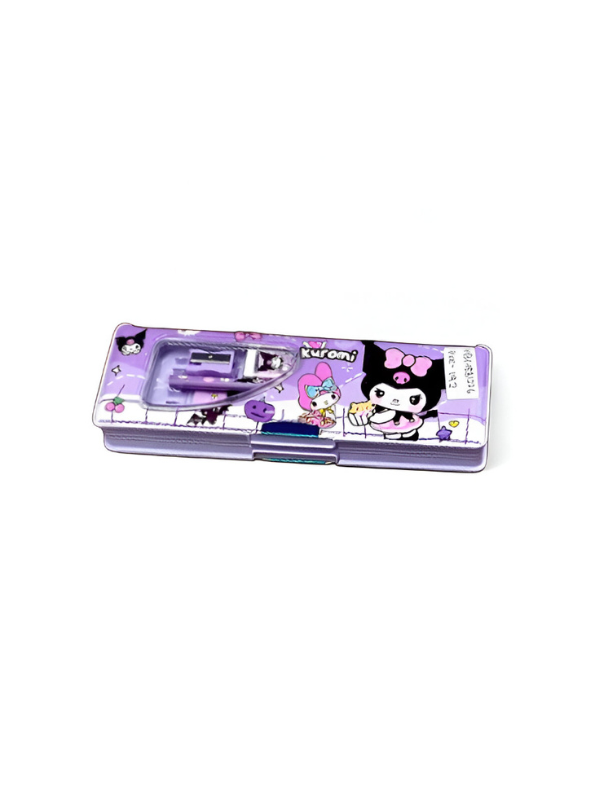Kuromi Multi-Compartment Pencil Box for Girls | Pop-Up Stationery Case with Built-in Sharpener | Cute Back to School Organizer NOVHBC-1881121.