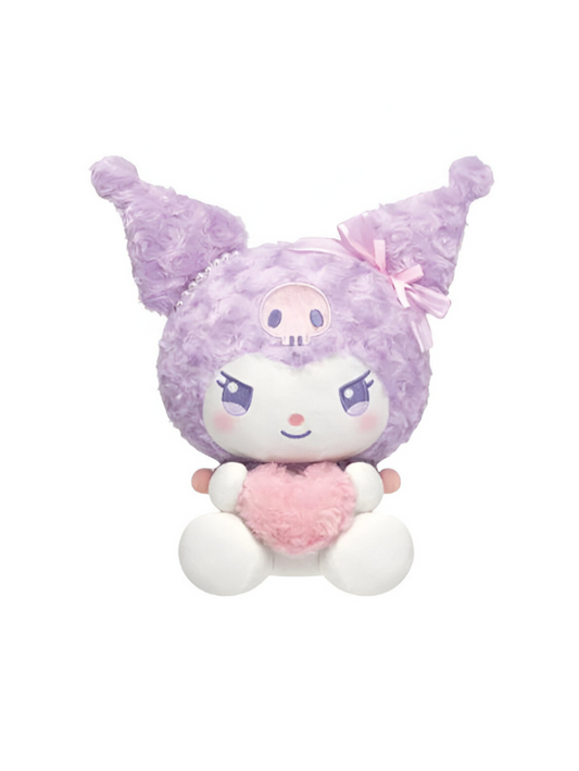 Kuromi Soft Plush Toy 10 Inch – Cute Sanrio Stuffed Animal with Purple Heart LMI15435