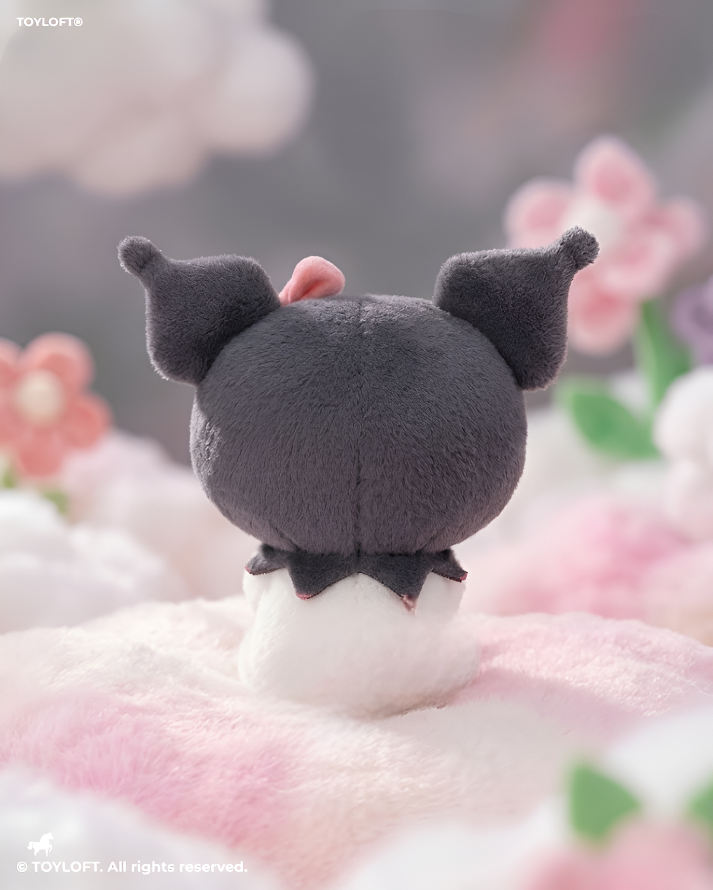 Kuromi Plush Toy Holding Strawberry – 10-Inch Sanrio Stuffed Animal ST15432