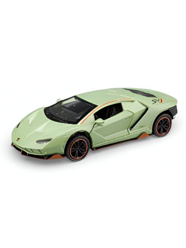 Lamborghini LP780-4 SVJ 780 Scale 1:35 Diecast Model Car – Collectible Sports Car Replica LMI15701 - Free Car Inside.