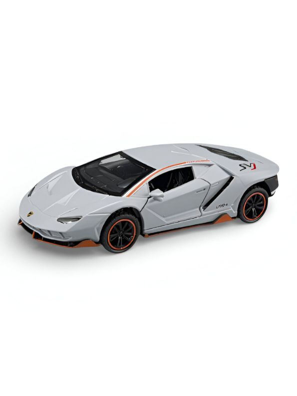 Lamborghini LP780-4 SVJ 780 Scale 1:35 Diecast Model Car – Collectible Sports Car Replica LMI15701 - Free Car Inside.