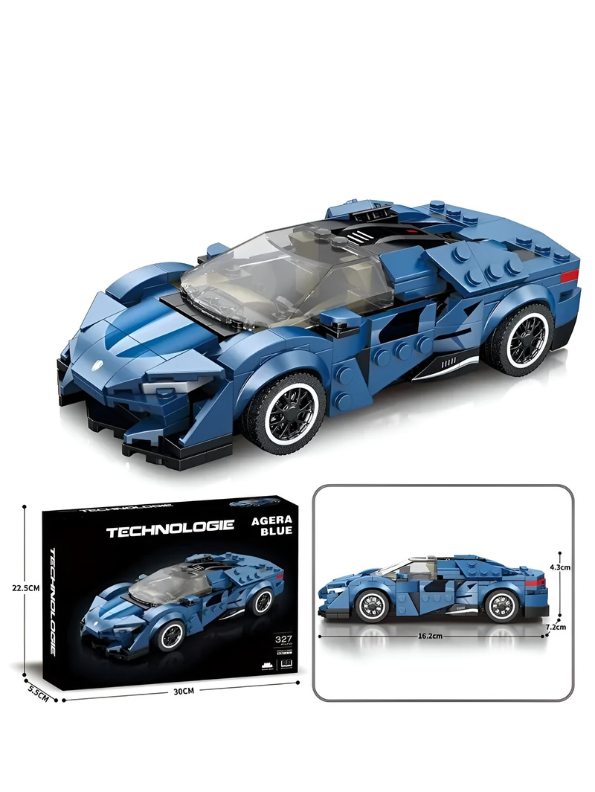 LEGO Chevrolet Camaro Racing Car Toy - Buildable Sports Car Model for Kids & Collectors (MD-N-24)