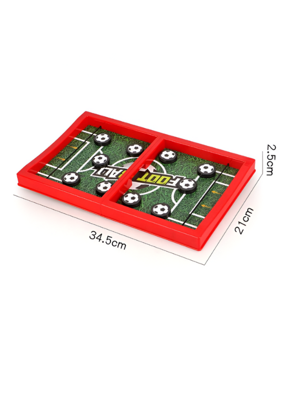 Fast String Puck Football Game – Tabletop Sling Puck Soccer Board Game for Kids & Adults, Fastest Finger Action Family Game LMI11524.