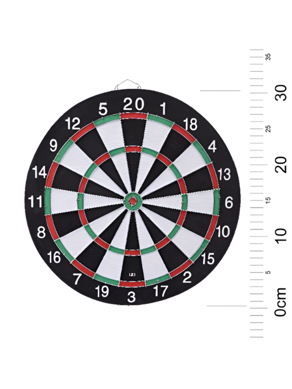 Home Dartboard – Magnetic Game Set with 6 Safe Magnetic Darts - White LMI13340.