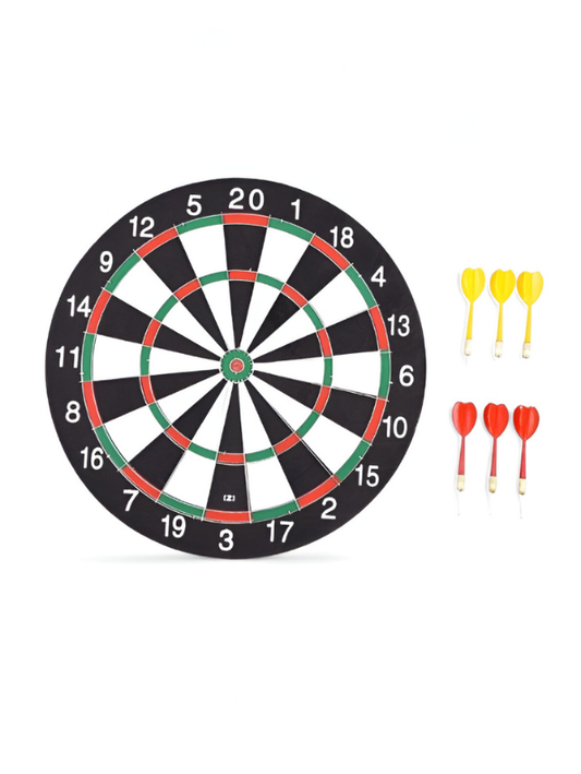 Home Dartboard – Magnetic Game Set with 6 Safe Magnetic Darts - White LMI13340.