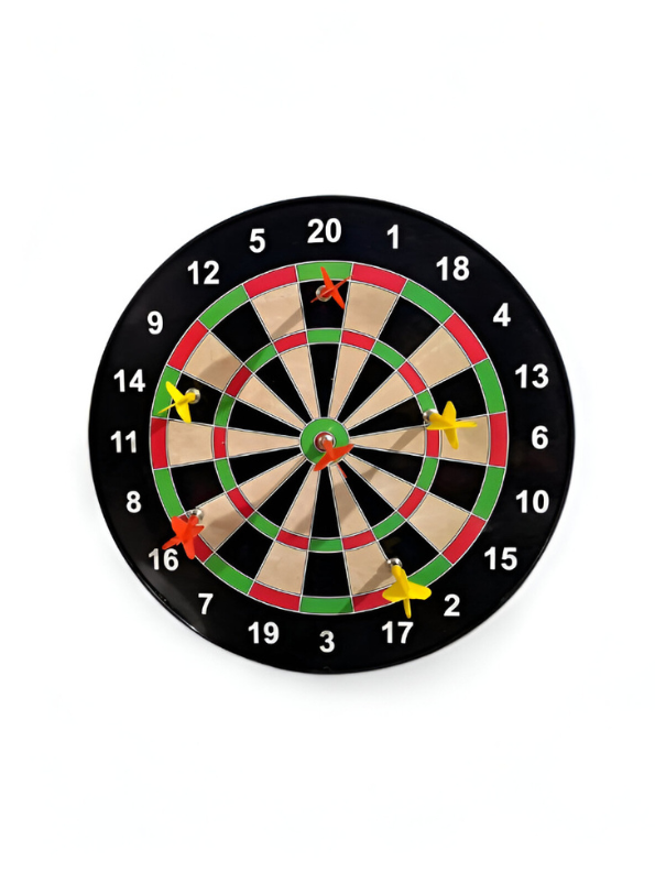 Dart Set – Magnetic Game Set with 6 Safe Magnetic Darts - Brown LMI13340.