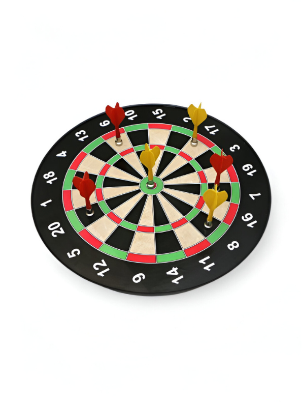 Dart Set – Magnetic Game Set with 6 Safe Magnetic Darts - Brown LMI13340.