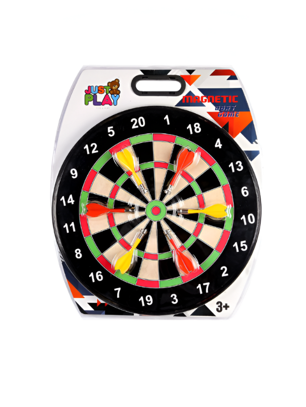 Dart Set – Magnetic Game Set with 6 Safe Magnetic Darts - Brown LMI13340.