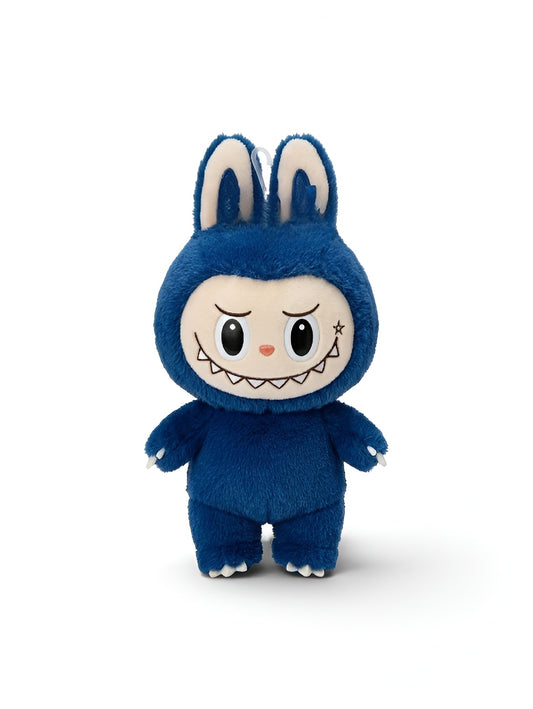 Labubu Character Plush Toy, 7-Inch Soft Stuffed Doll, Blue Collectible Figure ST16650.