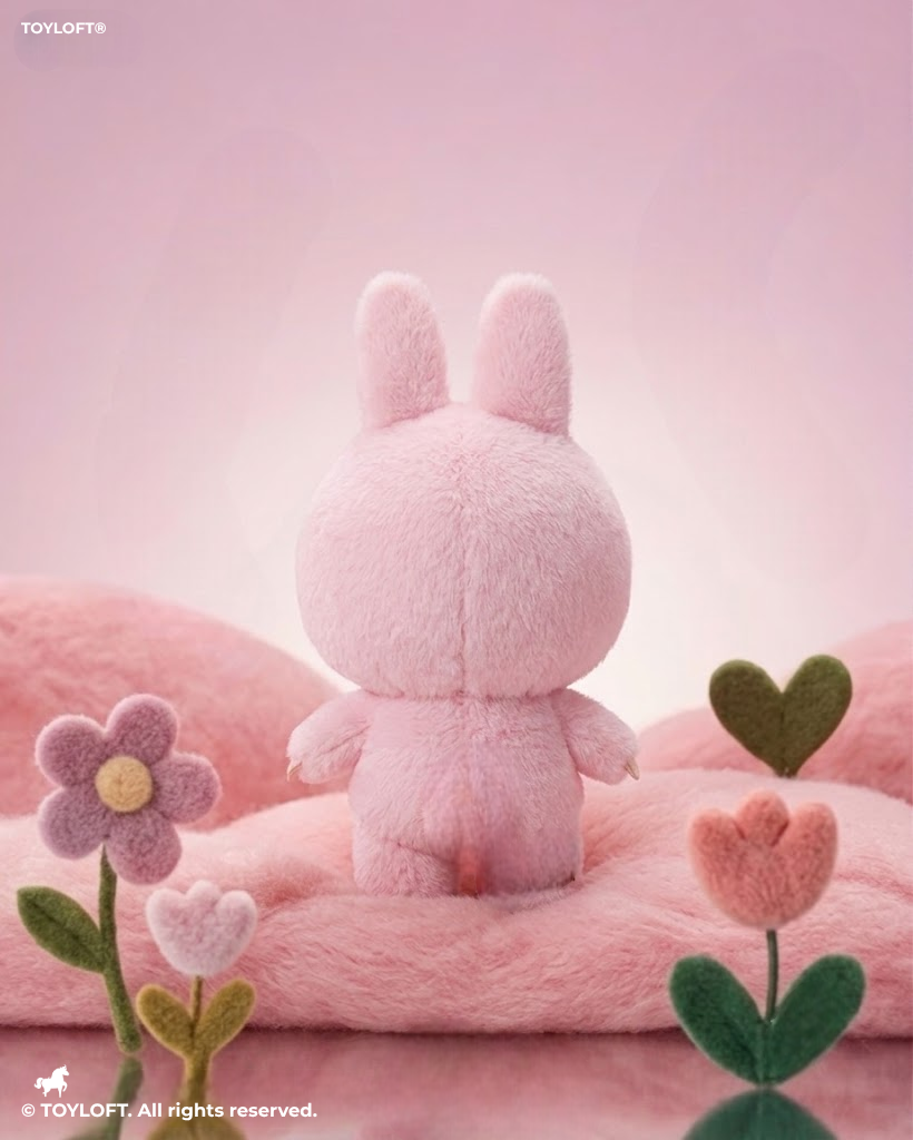 Labubu Character Plush Toy, 7-Inch Soft Stuffed Doll, Pink Collectible Figure ST16650