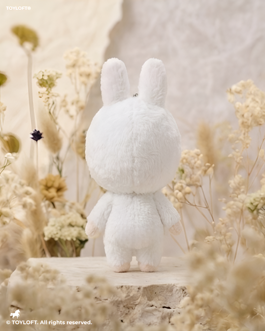 Labubu Monster Series White 8" Cute Bunny Plush Toy Doll ST15568