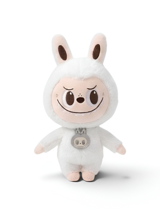 Labubu Monster Series White 8" Cute Bunny Plush Toy Doll ST15568