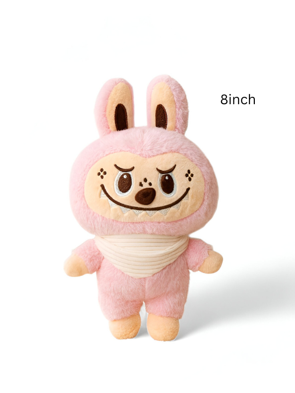 Pink - Labubu Plush Toy – 8 Inch | Cute & Ultra-Soft Plush Toy LMI15559.