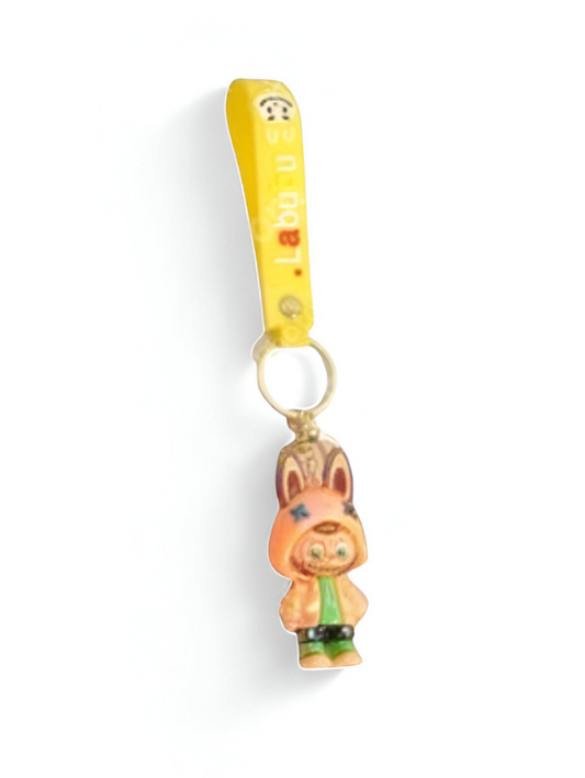 Yellow - Labubu Shining Keychain – Cute Glow Keyring for Kids NOVHBC-1881191.