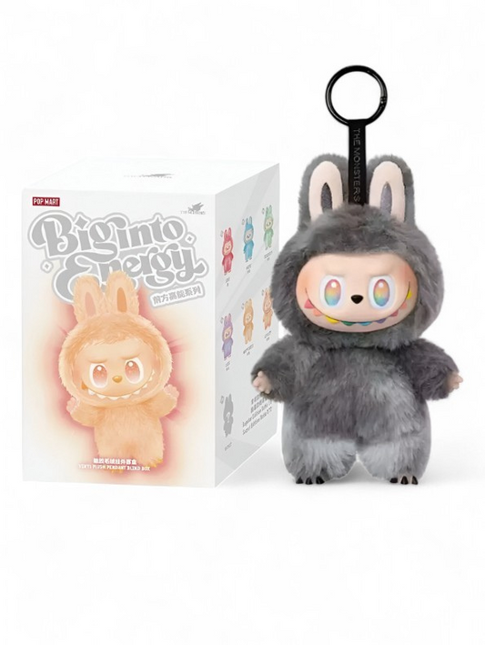 Secret Labubu - Blind Box - Black - Official Authentic Barcoded Pop Mart Labubu Plush – Limited‑Edition Fuzzy Bunny‑Eared Monster - Big Into Energy Collection