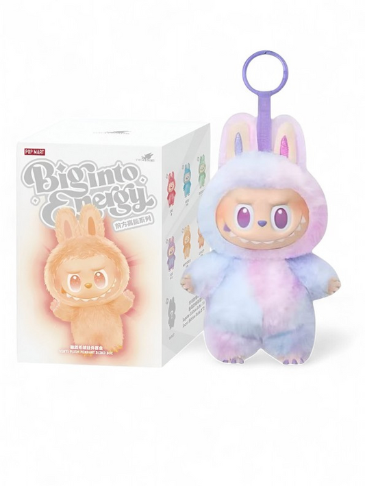 Luck - Blind Box - Official Authentic Barcoded Pop Mart Labubu Plush – Limited‑Edition Fuzzy Bunny‑Eared Monster - Big Into Energy Collection