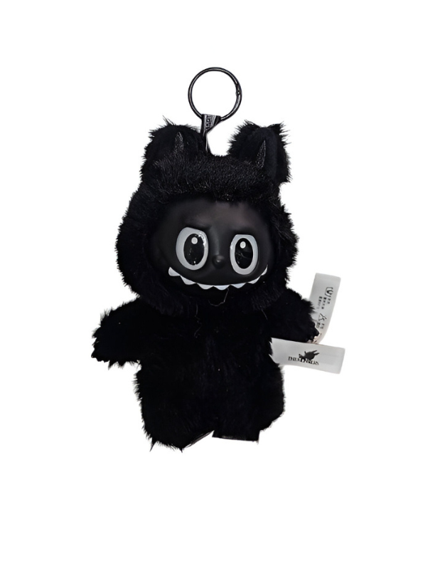 Limited Edition - Labubu Black Vinyl Plush Doll – Big Into Energy Series - Popmart Collectible Soft Toy for Kids & Collectors.