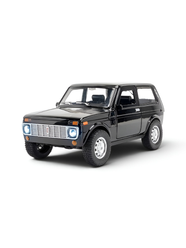 Lada Niva Alloy Diecast Model Car – 1:18 Scale Collectible Off-Road Vehicle with Sound, Lights, and Openable Doors TV6223