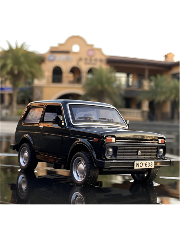 Lada Niva Alloy Diecast Model Car – 1:18 Scale Collectible Off-Road Vehicle with Sound, Lights, and Openable Doors TV6223